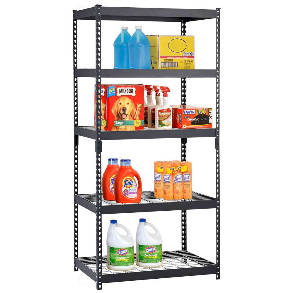 Muscle Rack 5-Tier Heavy Duty Steel Garage Storage Shelving Unit