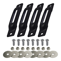 SNAP-LOC  E-Track Single Strap Anchor 4-Pack with Allen Screws (Black)