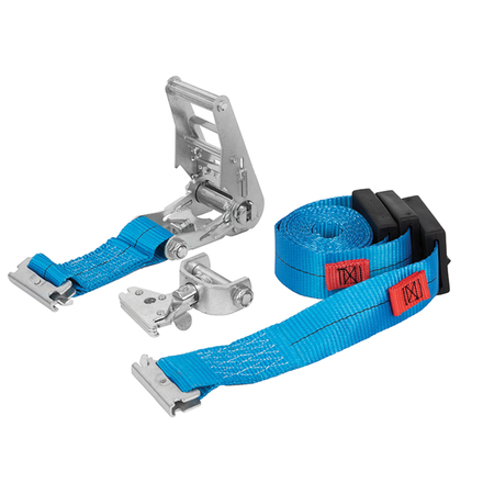 ERICKSON Adjustable Tire Strap with E-Track Roller Idler Fitting 2 in. x 12 ft. 3300 lb