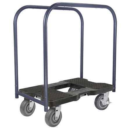 SNAP-LOC 1,800 lb Super-Duty E-Track Panel Cart Dolly Black