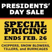 Presidents' Day Sale