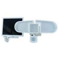Nature Power Solar Powered 205 Integrated LED Triple Head Motion Activated Light