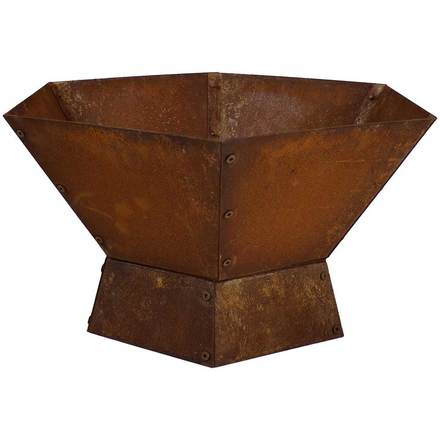 Sunnydaze Rustic Affinity Wood Burning Fire Pit 23in.