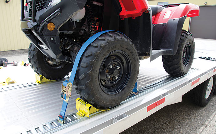 Sturdy tie-downs keep your equipment in place and everyone safe.