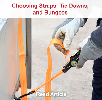 Choosing Straps, Tie Downs, and Bungees