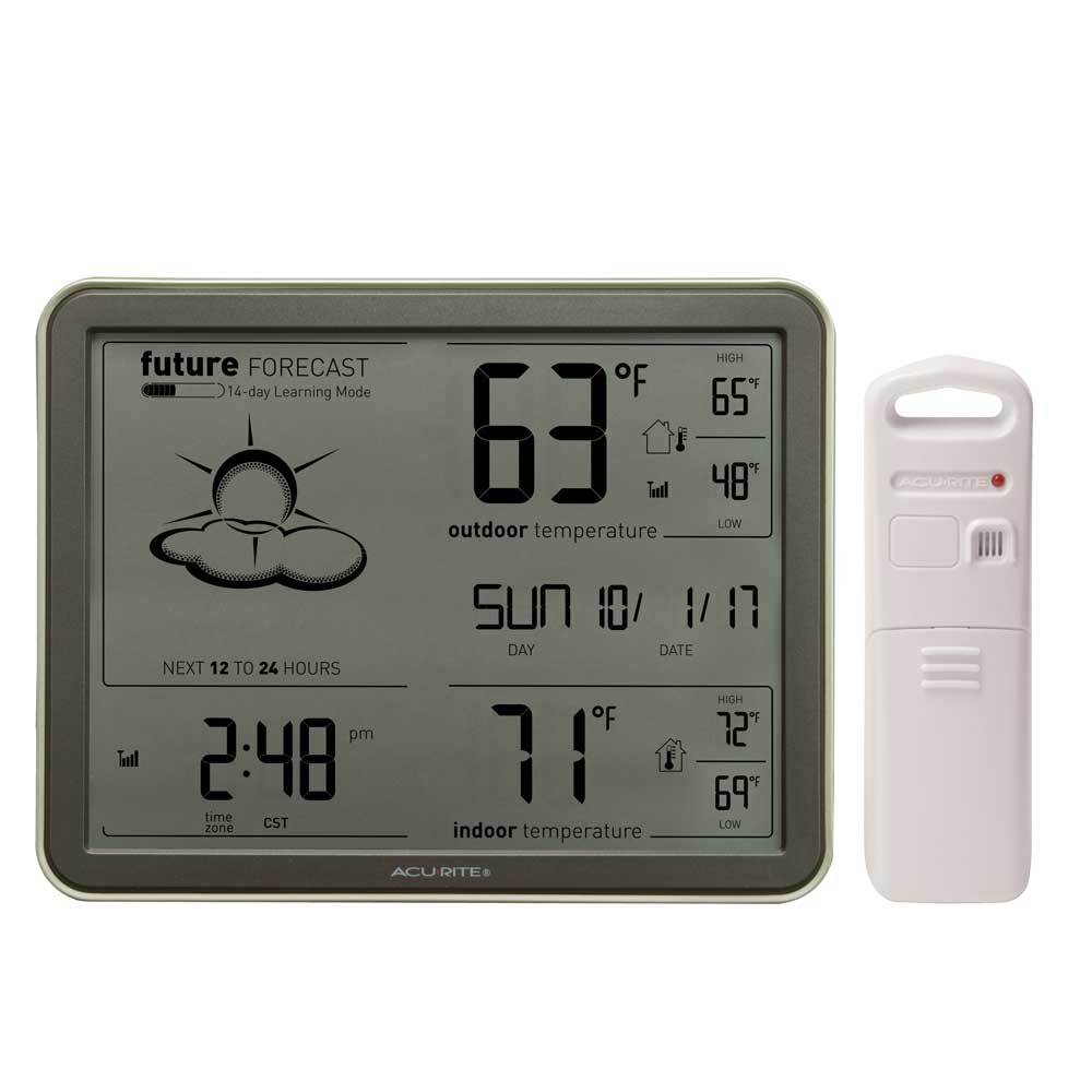 Acurite Indoor/Outdoor Wireless Thermometer with Humidity and Clock