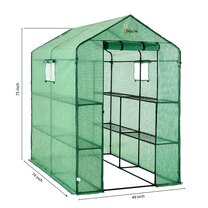 Ogrow 2 Tier 8 Shelf Greenhouse Replacement Cover