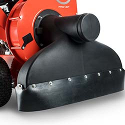 Tow-behind DR leaf vacuum converts to a utility cart