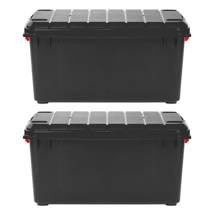 IRIS USA 82 Quart Stor-It-All  Plastic Storage Tote, Set of 2