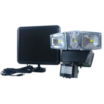 Nature Power Solar Powered Triple COB Motion Activated Security Light with Integrated LED