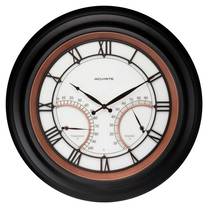 AcuRite 24in. Illuminated LED Large Outdoor Decorative Clock with Thermometer and Hygrometer
