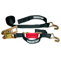Shockstrap 9 Ft. X 2 In. Commercial Grade Ratchet Strap Tie Down With Wire J Hook 10K  Lb.