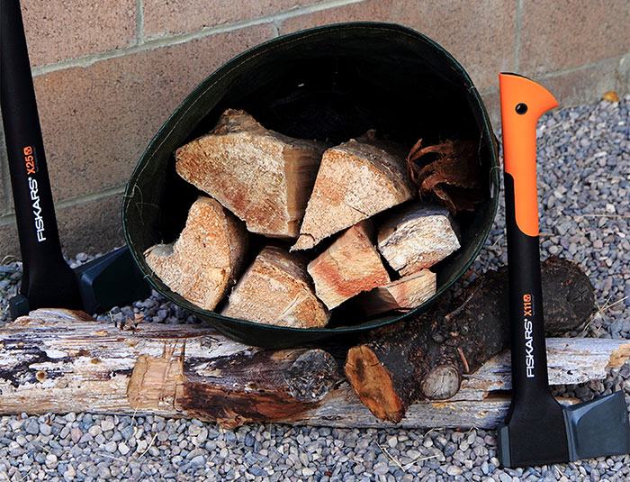 Fiskars hatchet and axe