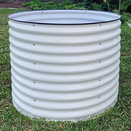 Vego Garden Extra Tall Round Metal Raised Garden Bed Kit 32 in. H