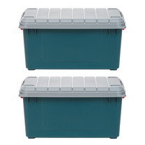 IRIS USA 3 Gallon Stor-It-All Heavy Duty Plastic Storage Bin, Set of  6, Country Home Products