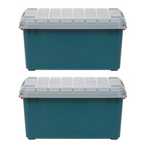 IRIS USA 82 Quart Stor-It-All  Plastic Storage Tote, Set of 2