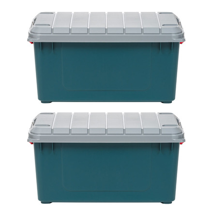 IRIS USA 82 Quart Stor-It-All  Plastic Storage Tote, Set of 2