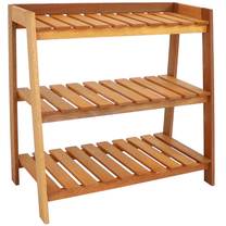 Sunnydaze 3-Tier Meranti Wood Plant Stand Shelf