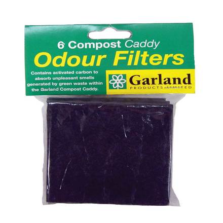 Garland Odor-Free Compost Caddy Replacement Filters Set Of 6