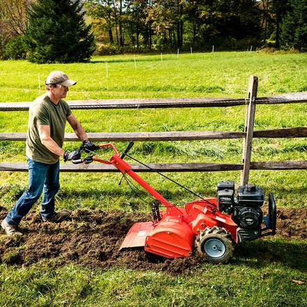 Dual Rotating Tine Walk Behind Rototiller Dr Power Equipment