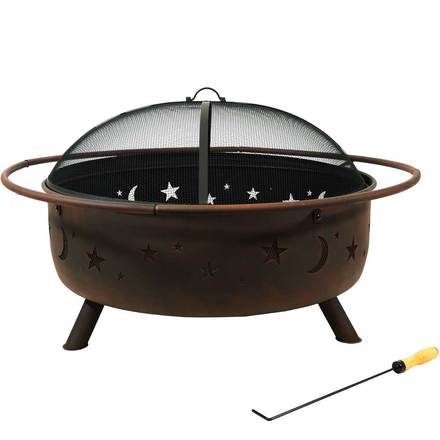 Sunnydaze Cosmic Wood Burning Fire Pit