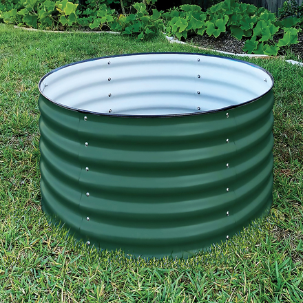 Vego Garden Round Metal Raised Garden Bed Kit 17 .in H
