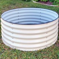 Vego Garden Round Metal Raised Garden Bed Kit 17 in. H