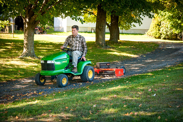 Dirt and gravel online drag for lawn mower