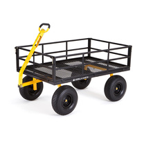 Gorilla Carts 1,400 Lb. Steel Utility Yard Cart