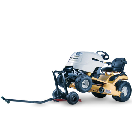 Ride on best sale mower lifter