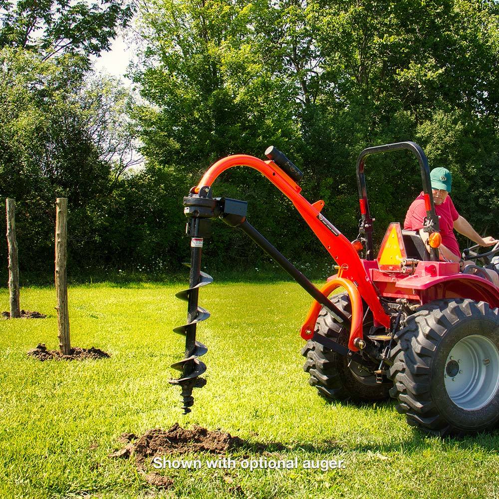 Fence post deals auger for tractor