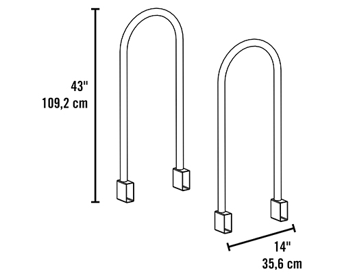 Shelterlogic lumber rack firewood bracket online kit