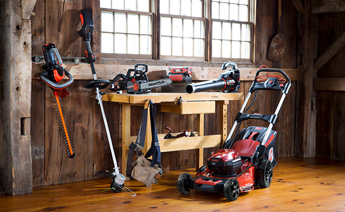 A full set of electric tools.