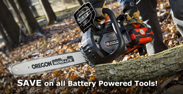 save on all Battery Powered Tools