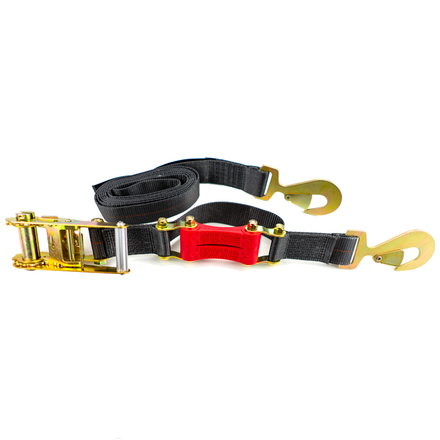 Shockstrap 9 Ft. X 2 In. Commercial Grade Ratchet Strap Tie Down With Snap Hook 10K  Lb.