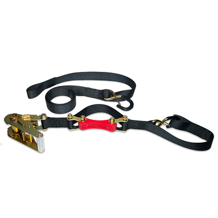Shockstrap 7 Ft. X 1.5 In. Commercial Grade Ratchet Strap Tie Down With Clip Hook 3K  Lb.