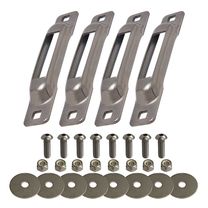 SNAP-LOC E-Track Single Strap Anchor 4-Pack with Allen Screws (Stainless)