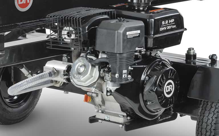 Engine on a DR vertical/horizontal log splitter