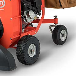 Tow-behind DR leaf vacuum converts to a utility cart