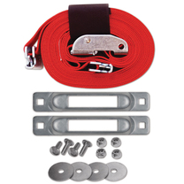 SNAP-LOC E-Track Single Tailgate Strap Tie-Down Anchor Kit with 2 in x 16 ft Ratchet 4,400 lb
