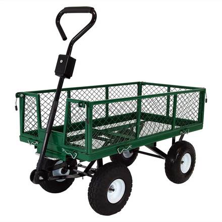 Sunnydaze Utility Garden Dump Cart 660Lb Capacity