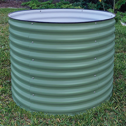 Vego Garden Extra Tall Round Metal Raised Garden Bed Kit 32 .in H