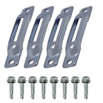 SNAP-LOC Weld-On Contoured E-Track Single Strap Anchor 6-Pack (Zinc)