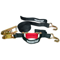 Shockstrap 18 Ft. X 2 In. Commercial Grade Ratchet Strap Tie Down With Wire J Hook 10K  Lb.