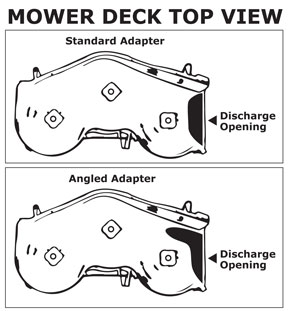 DR Angled Deck Adapter for Leaf and Lawn Vacuums