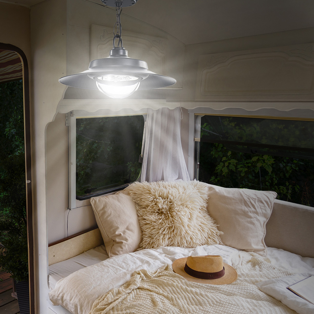 Nature Power Solar Powered LED Hanging Shed Light with Remote Control
