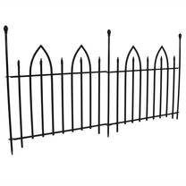 Sunnydaze Gothic Arch Garden Border Fence