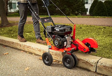 Image of Handheld lawn edger with pivoting blade