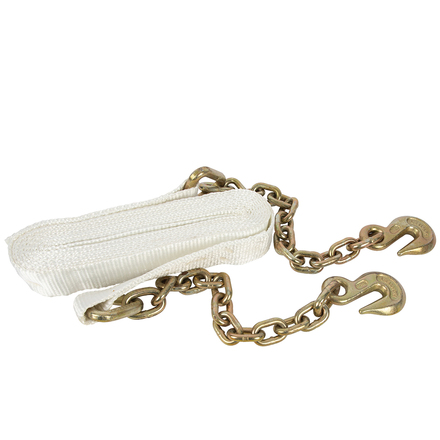 ERICKSON 2 in. x 25 ft. 10,000 lb Recovery Strap with Chain Lead