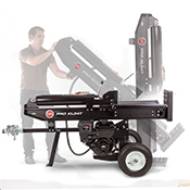 Switch from horizontal to vertical position on a DR log splitter